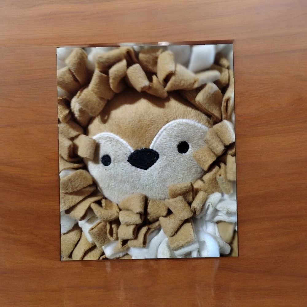 Dog Toy Vibrant Life Widelife Snuffle Fox  Mat 10inch, Chew Level 3, Polyester - Picture 6 of 12